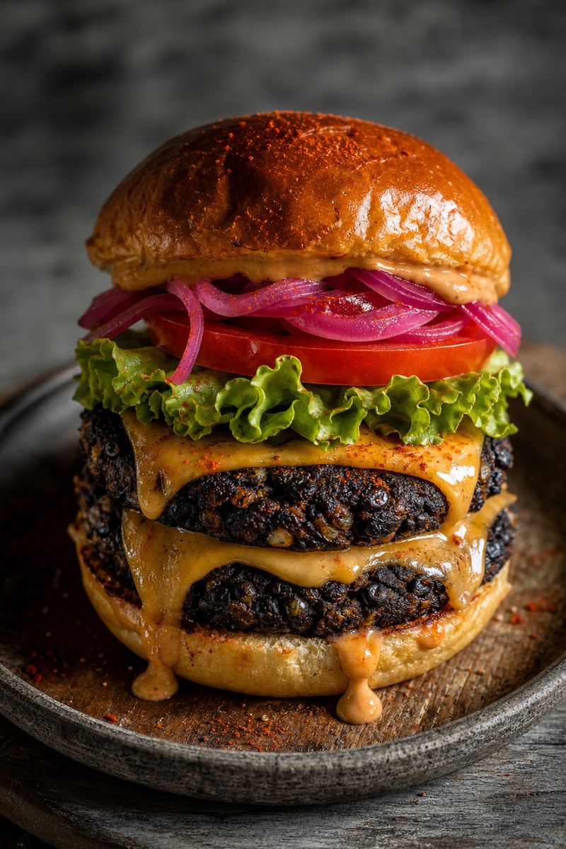 Black Bean Verb Burger